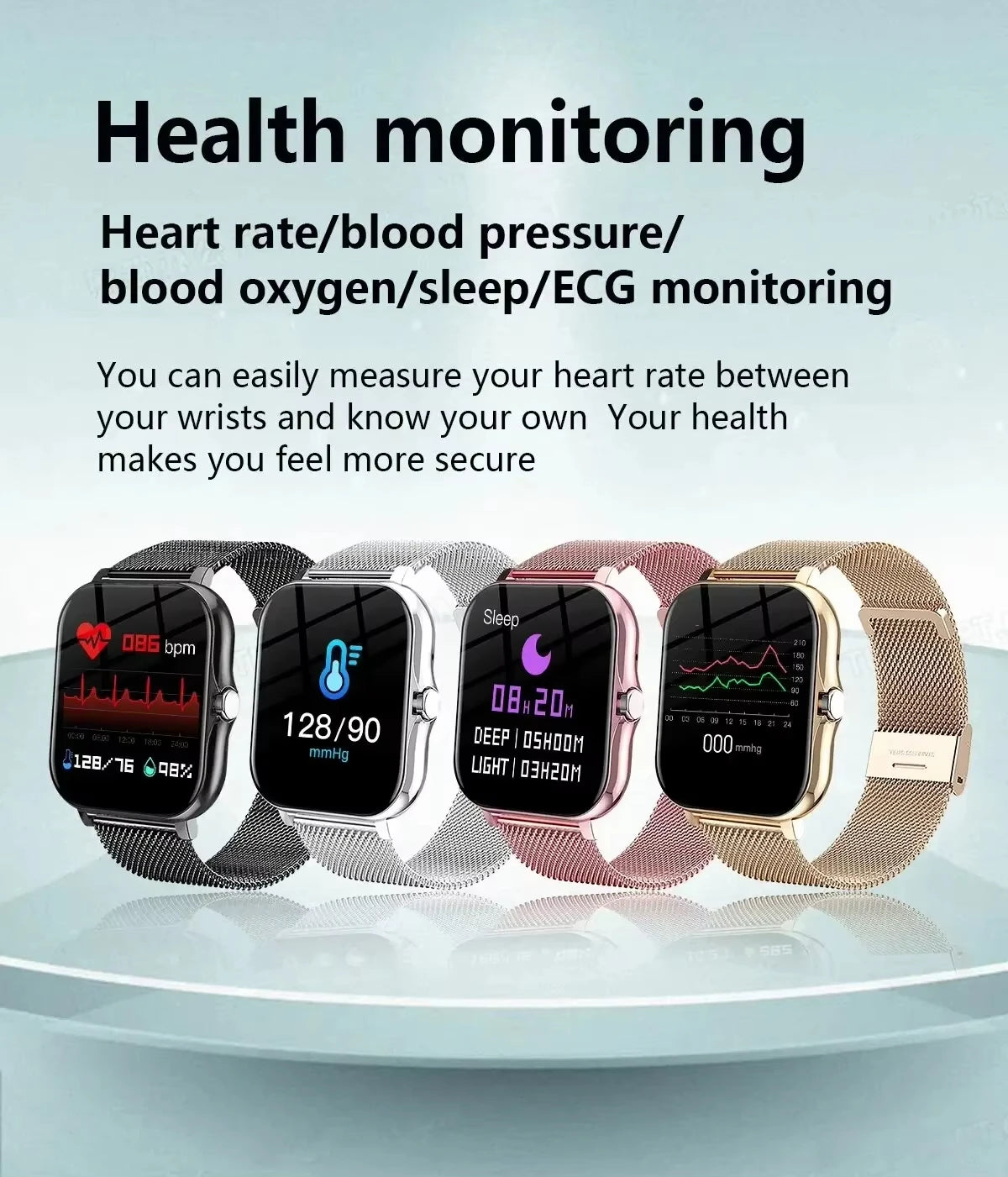 VIVO Smartwatch for Android and iPhone, 2.01-inch HD Screen, Answer and Make Calls, Message Preview, Sports Modes, Customizable Watch Face, Weather Forecast