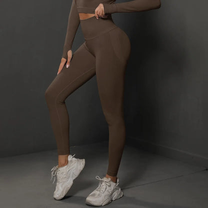 Women's High Waist Yoga Leggings Seamless Scrunch Butt Sport Tights for Fitness, Running, Hip Lift, Yoga Pants, High-Stretch Gym Leggings