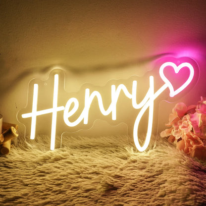 Custom LED Neon Sign, Personalized Name Sign, Wedding Decor for Store, Business, Wall, Room, Personalized Neon Gift for Kids