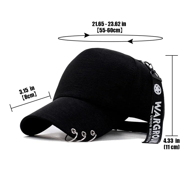 Gorra de Béisbol Clásica con Visera Metálica Personalizada, Estilo Ligero y Transpirable Cuatro colores para elegir