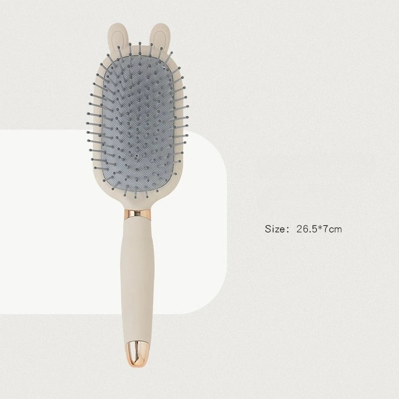Peine bonito antiestático para escape, peine con cojín de aire para el hogar, para mujer, pelo largo, rizador, bolsa de aire esponjosa, peine para masaje de cabeza