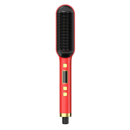 Cepillo eléctrico profesional de iones negativos, peine rizador con pantalla Lcd, herramienta rizadora, 2 en 1