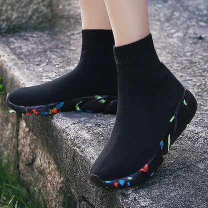 MWY-Women's sports shoes, high-quality warm socks, casual sneakers, men's women's walking shoes, size 35-47