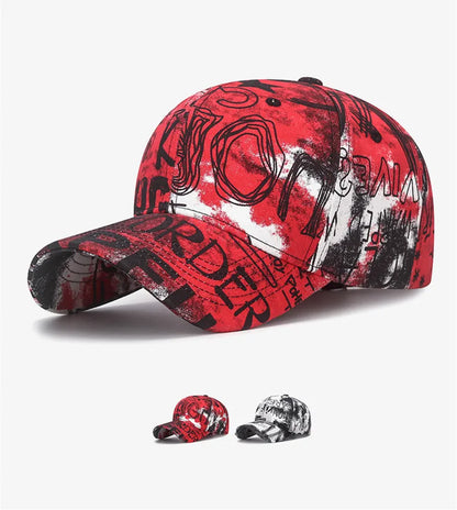 Nueva moda Cool Graffiti mujeres hombres gorras sombrero mujer hombre deporte viseras gorra de béisbol calle tendencia sombrero de sol para mujeres hombres