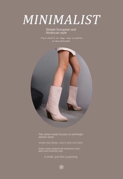 Botas De Mujer Botas De diseñador Mujer moda Sexy tacones altos puntiagudos cremallera lateral Botas cortas zapatos De plataforma talla grande 48 4005