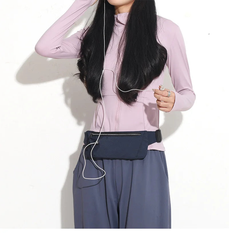 Riñonera para correr, bolsa para cinturón deportivo, bolsa para teléfono móvil, riñonera ligera para hombre y mujer, bolsa deportiva para gimnasio, riñonera con correa ajustable