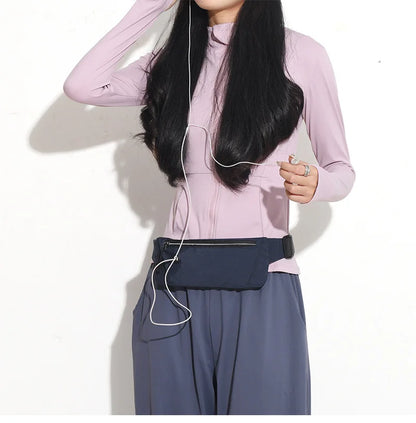 Riñonera para correr, bolsa para cinturón deportivo, bolsa para teléfono móvil, riñonera ligera para hombre y mujer, bolsa deportiva para gimnasio, riñonera con correa ajustable