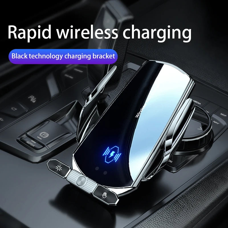 Soporte de teléfono para coche, cargador inalámbrico para iPhone 12, 13, 14, 15 Pro Max, ventosa para parabrisas, salpicadero, ventilación de aire, estación de carga rápida