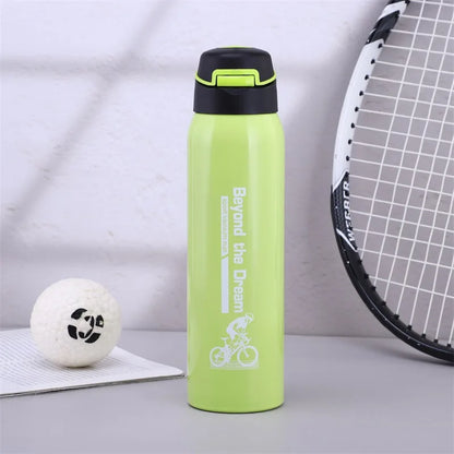Botella de agua para bicicleta, hervidor para bicicleta de montaña, termo para ciclismo, taza de agua para mantener el calor, botella deportiva de 500ml, aleación de aluminio de 0,5l