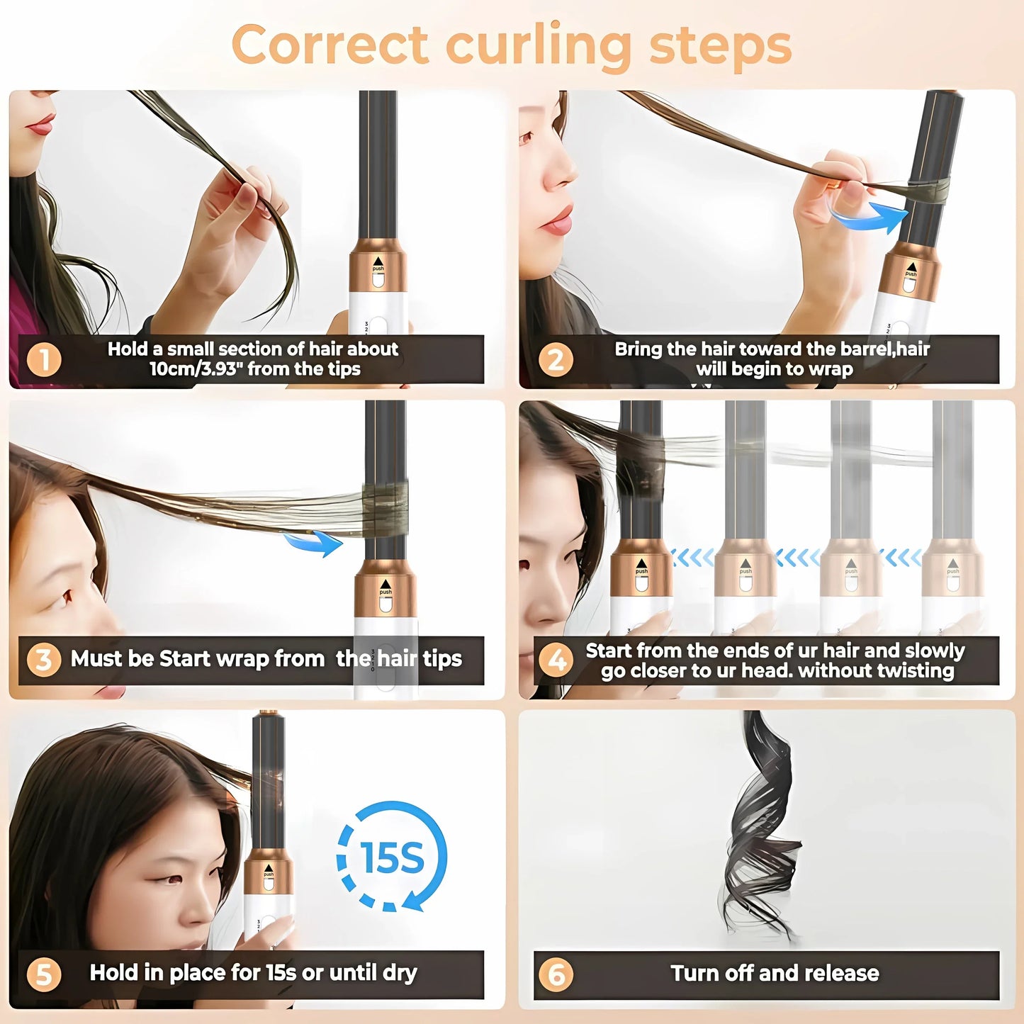 Secador de pelo profesional 5 en 1, peine de aire caliente, rizador para Dyson Airwrap, herramienta de estilismo, alisador de pelo, herramienta de peluquería