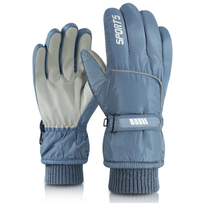 Guantes de esquí cálidos de invierno profesionales para hombres y mujeres, guantes cálidos para la nieve, guantes impermeables para motocicleta, pantalla táctil Smile 506.