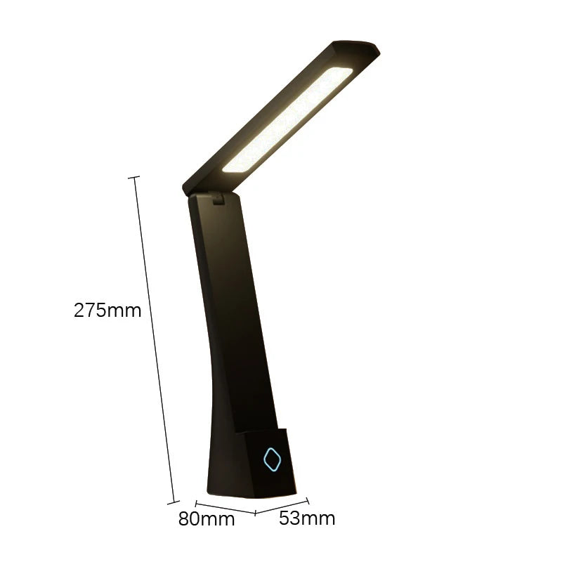 Lámpara de escritorio Led, luces de mesa plegables con carga y taponamiento, protección ocular, lámpara de escritorio de aprendizaje, accesorio de iluminación para dormitorio y mesita de noche