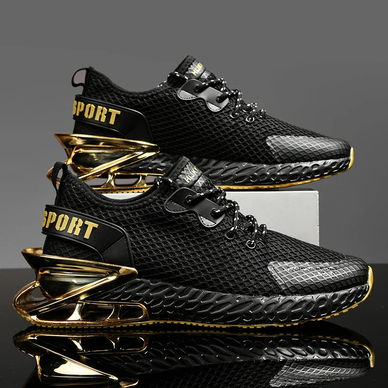 Luxury sports sneakers for women and men, casual training shoes, breathable, fashionable running loafers.
