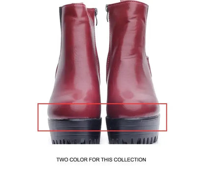Botas de tacón cuadrado para Mujer, Zapatos con plataforma, de cuero PU, hasta el muslo, para motocicleta