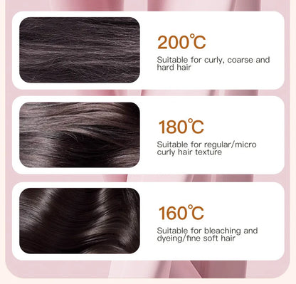 Cepillo alisador de pelo inalámbrico 2 en 1, herramienta de peinado para rizar y alisar, estilizador de cabello portátil sin Frizz