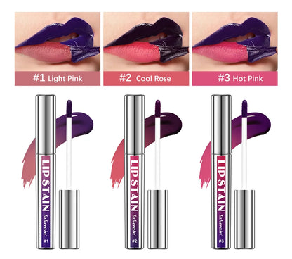 Tinte de labios rosa resistente al agua de larga duración, taza antiadherente a prueba de transferencia, tinte de labios Natural, cosméticos para mujer