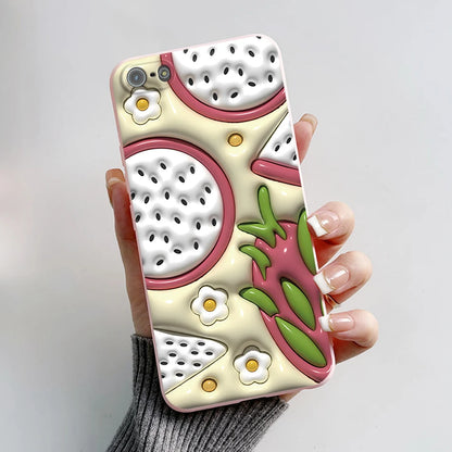 For iPhone 5 5S Case Cute Bear Cartoon Frog Painted Soft Cover For iPhone SE 2016 2020 2022 SE2 Silicone Phone Case Coque Funda