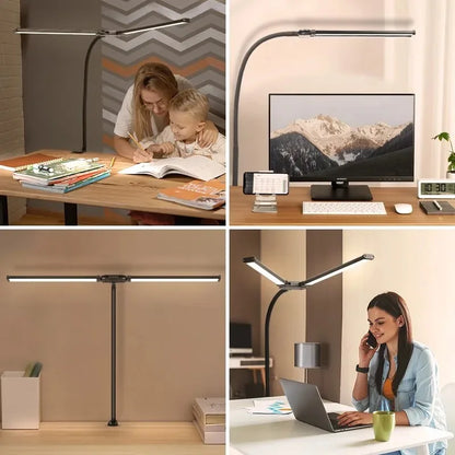 Lámpara de escritorio con Clip Led de un solo cabezal, lámparas de mesa de ordenador regulables, Monitor, luz de arquitecto, lámpara de mesa para luces de lectura de oficina