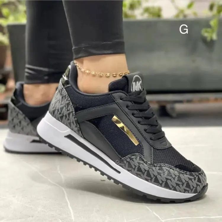 Zapatillas De deporte informales para Mujer, Zapatos planos De malla, cuñas transpirables De alta calidad, Zapatos De Mujer De estilo Preppy De otoño
