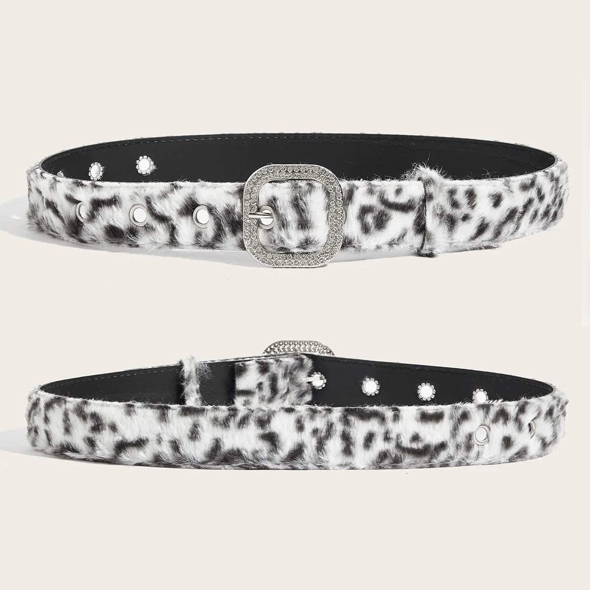 Women's Gothic Y2K Belts, Fashion Artificial Vivid Animal Leather Waistband, Hip Hop Punk Accessories, Pink Denim Waistband for Winter.