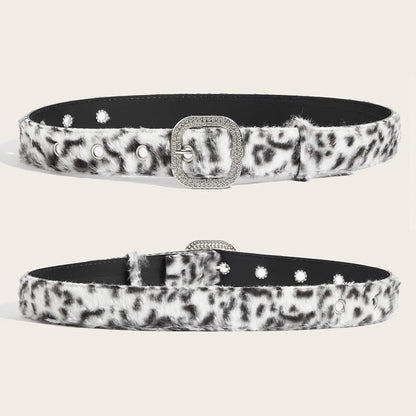 Women's Gothic Y2K Belts, Fashion Artificial Vivid Animal Leather Waistband, Hip Hop Punk Accessories, Pink Denim Waistband for Winter.
