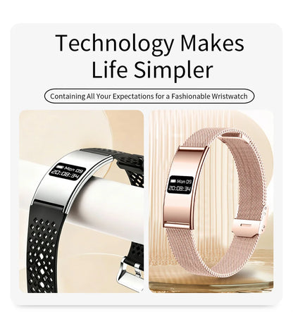 Pulsera inteligente para hombres y mujeres, Monitor de ritmo cardíaco durante el sueño, banda inteligente de salud, rastreador de actividad/deporte resistente al agua, reloj inteligente para Android iOS