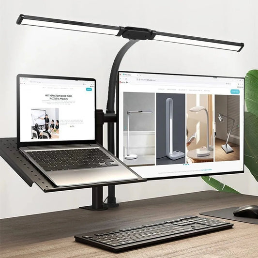 Single-Head LED Clip-On Desk Lamp, Dimmable Computer Table Lamps, Monitor Architect Light, Table Lamp for Office Reading Lights