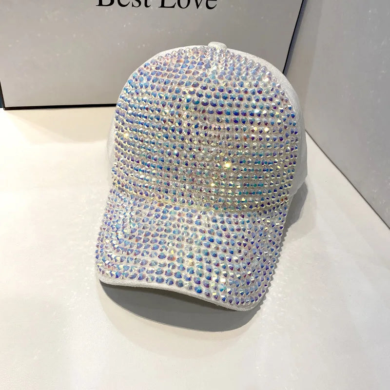 CNTANG gorra de béisbol de verano para mujer, gorras con diamantes de imitación para primavera y otoño, gorras de hip hop con personalidad a la moda para mujer, Snapback
