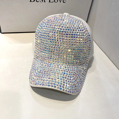 CNTANG gorra de béisbol de verano para mujer, gorras con diamantes de imitación para primavera y otoño, gorras de hip hop con personalidad a la moda para mujer, Snapback