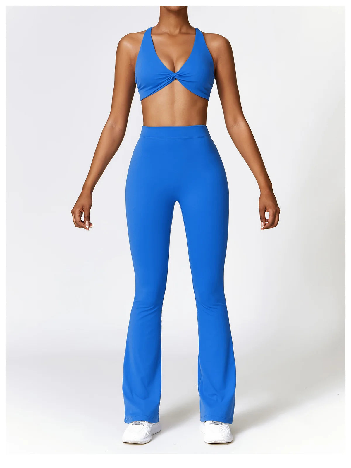 Women's V-shaped Yoga Pants, Flared Leggings, High-Waisted Wide-Leg Pants, Sports Flared Pants for Gym and Fitness, Dance Pants.