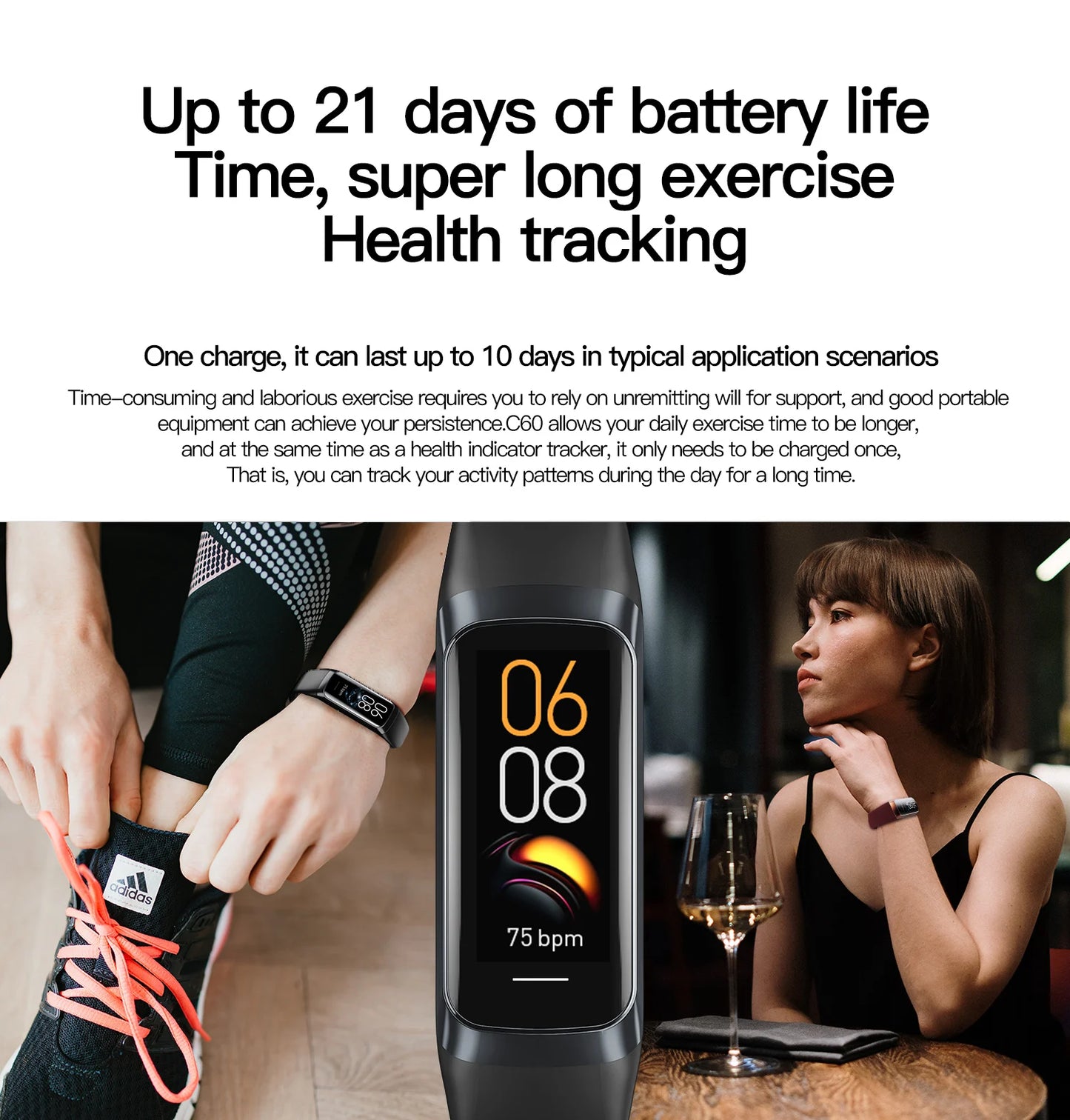 Reloj inteligente AMOLED con Monitor de temperatura corporal, reloj deportivo resistente al agua hasta 3ATM, correa de reloj inteligente para hombres y mujeres IOS Android