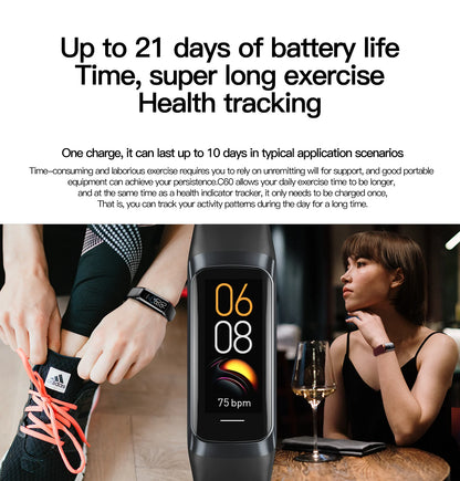 Reloj inteligente AMOLED con Monitor de temperatura corporal, reloj deportivo resistente al agua hasta 3ATM, correa de reloj inteligente para hombres y mujeres IOS Android