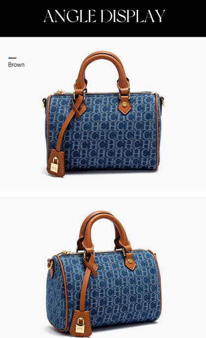 Women's Shoulder Bag, New Cowboy Spliced Pillow Bag, Women's Casual Party Handbag