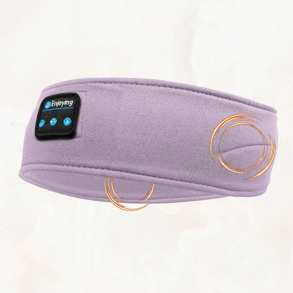 HOMEFISH BT Sports Headband Headphones for Sleeping Elastic Wireless Music Eye Mask Headphones Wireless Bluetooth Headband