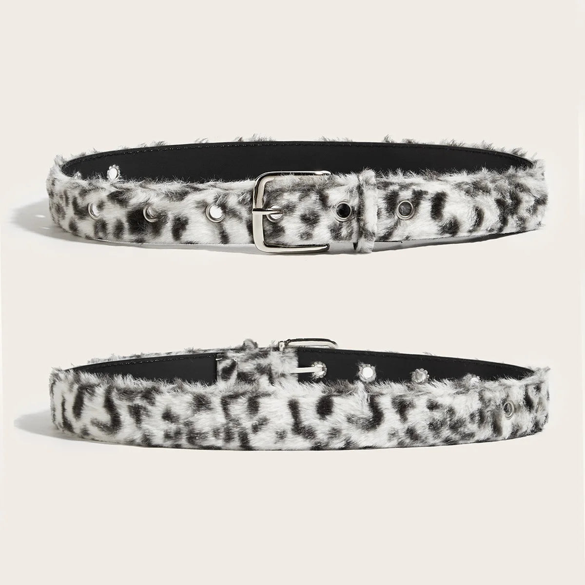 Women's Gothic Y2K Belts, Fashion Artificial Vivid Animal Leather Waistband, Hip Hop Punk Accessories, Pink Denim Waistband for Winter.