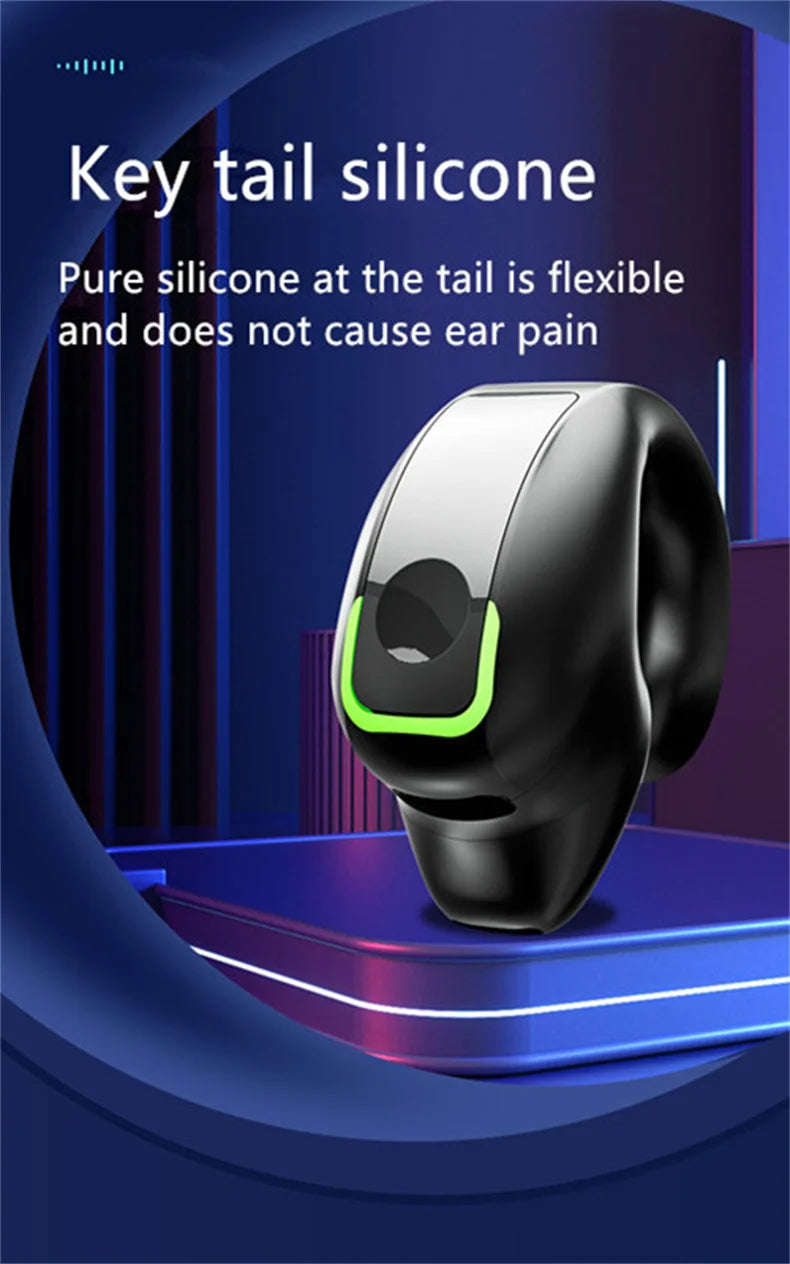 Auriculares con Clip inalámbrico Bluetooth, Auriculares de conducción ósea, Auriculares TWS de alta calidad, Auriculares deportivos con cancelación de ruido y micrófono