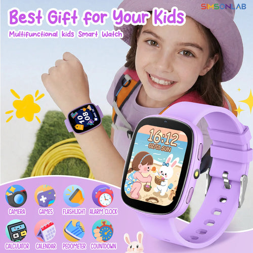 2026 Games for Kids Smartwatch 1.83'' HD Screen Camera 22 Interesting Games Sleep Monitor Alarm Clock Calculator Kids Watch Gifts