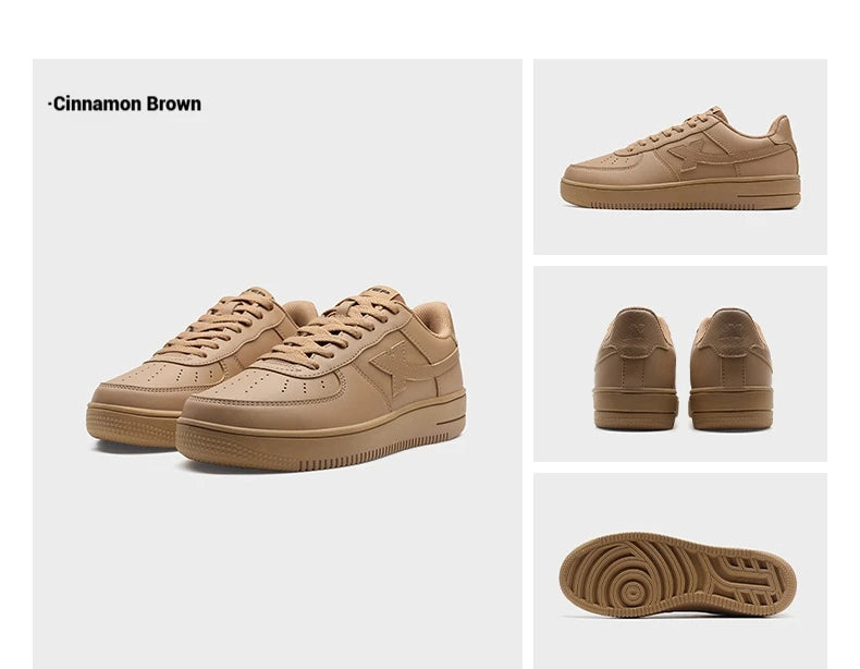 Xtep zapatos de skate para Mujer y hombres moda estilo callejero moda baja suela gruesa durabilidad cómodo zapato.