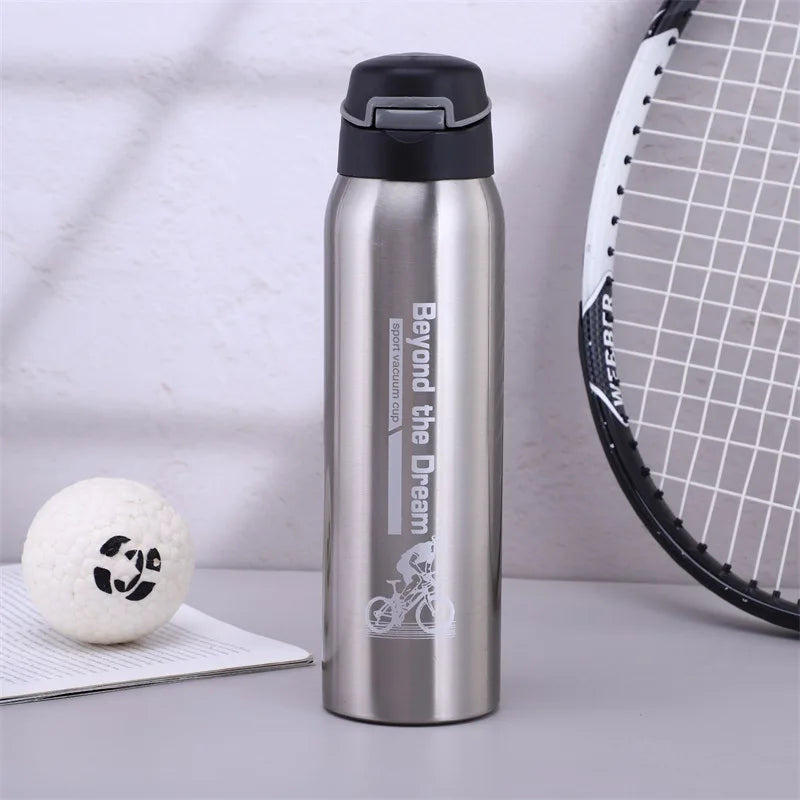 Botella de agua para bicicleta, hervidor para bicicleta de montaña, termo para ciclismo, taza de agua para mantener el calor, botella deportiva de 500ml, aleación de aluminio de 0,5l