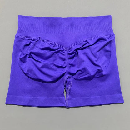 Shorts Deportivos HISTELLO Impacts de 4.5" para Mujer, Shorts de Ciclismo de Cintura Baja, Shorts de Gimnasio, Leggings de Yoga sin Costuras con Efecto Push-Up