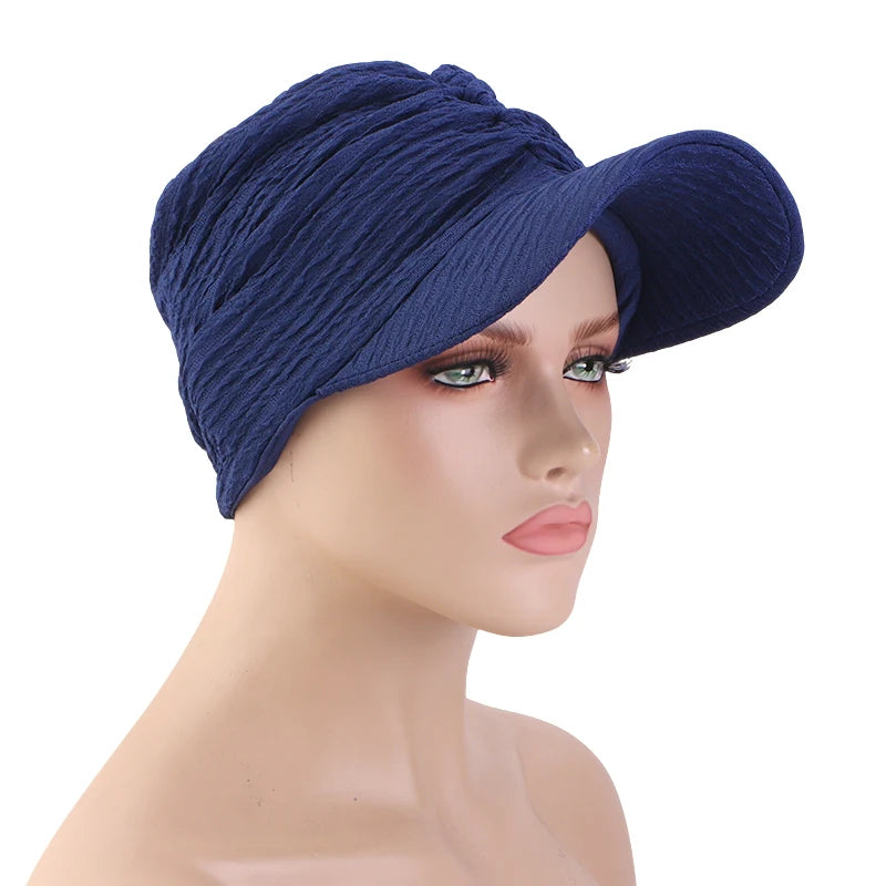 Nueva Gorra de Béisbol con Hijab para Mujer, Gorro de Voile Musulmán, Sombrero para el Sol, Pañuelo, Gorras de Béisbol Modernas, Bandana, Hijab, Turbante