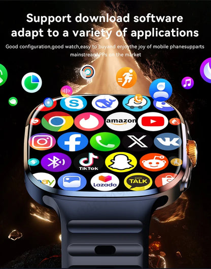 Smartwatch M99 5G with 2.4-inch AMOLED display and 900W rotating camera, with WIFI, GPS, compass, NFC, and Bluetooth. Smartwatch for men and women. ⌚📱✨