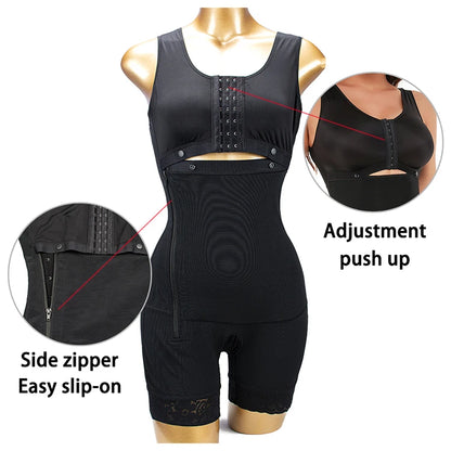 Body Shaper Faja Body corsé Top Bustier fajas colombianas originales modelado posparto adelgazante Shapewear ropa interior de mujer