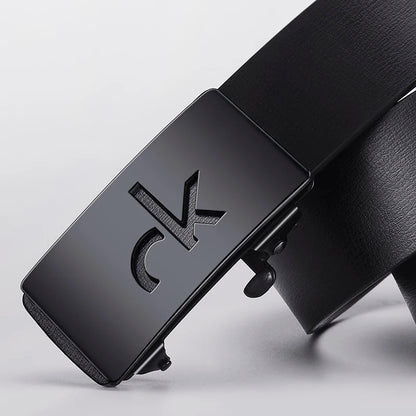 Men's Business Belt with Simple Retro Alloy Automatic Buckle, for Shorts, Belt Accessories, Fashion Casual Belt for Men and Women