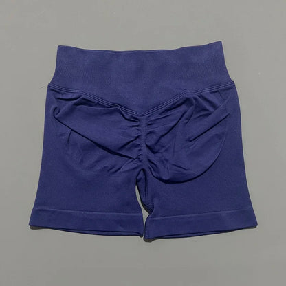 Shorts Deportivos HISTELLO Impacts de 4.5" para Mujer, Shorts de Ciclismo de Cintura Baja, Shorts de Gimnasio, Leggings de Yoga sin Costuras con Efecto Push-Up