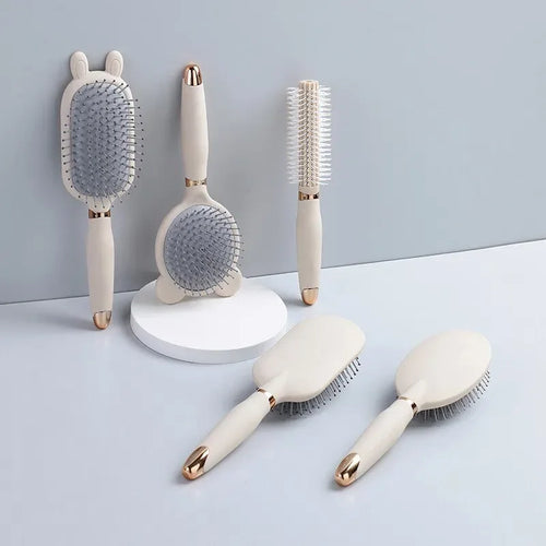 Peine bonito antiestático para escape, peine con cojín de aire para el hogar, para mujer, pelo largo, rizador, bolsa de aire esponjosa, peine para masaje de cabeza