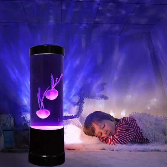LED Jellyfish Lamp with Remote Control, Color Changing Aquarium Light with 8 Colors, Home Decoration Lights, Night Lights, Pet Supplies