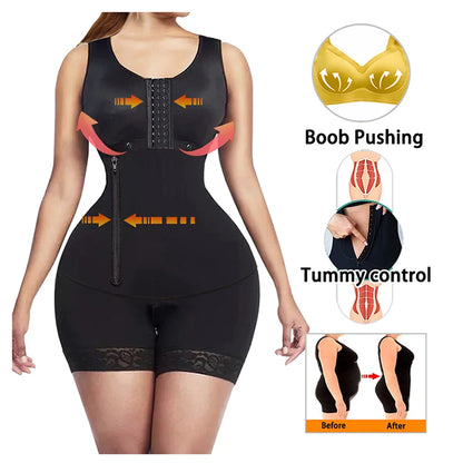 Body Shaper Faja Body corsé Top Bustier fajas colombianas originales modelado posparto adelgazante Shapewear ropa interior de mujer