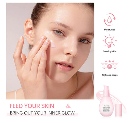 Nuevo Suero de gotas de rocío de niacinamida que brilla en sandía, crema de imprimación de maquillaje, suero Facial ligero y brillo líquido de imprimación
