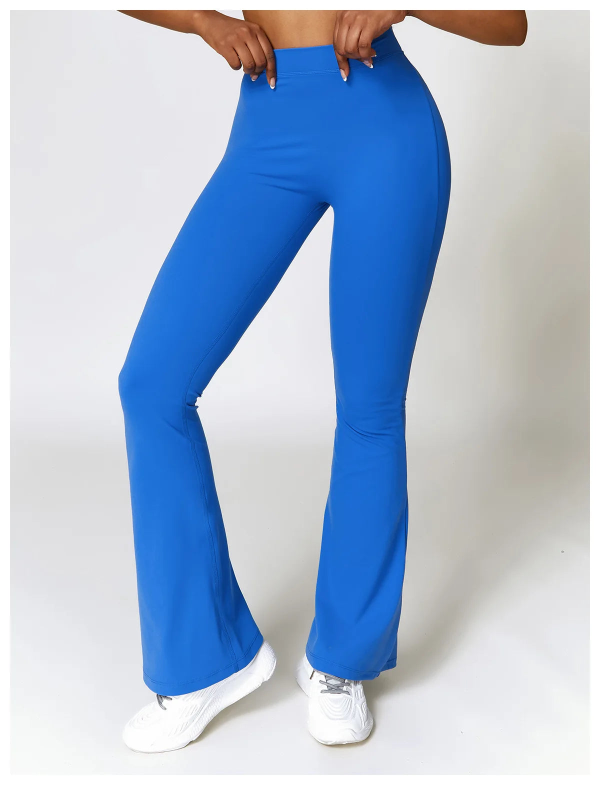 Women's V-shaped Yoga Pants, Flared Leggings, High-Waisted Wide-Leg Pants, Sports Flared Pants for Gym and Fitness, Dance Pants.